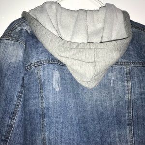 Cropped Jean Jacket with hood